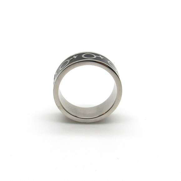 Gay pride ring.Stainless steel ring - Picture 4 of 4